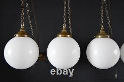 Lumières en sphère de globe opalin de 8 pouces de diamètre