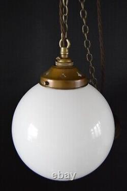 Lumières en sphère de globe opalin de 8 pouces de diamètre