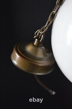 Lumières en sphère de globe opalin de 8 pouces de diamètre