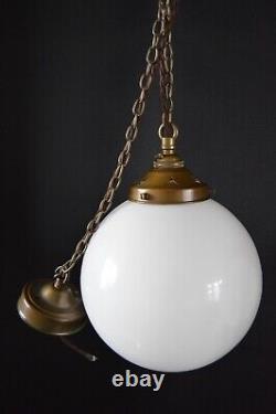 Lumières en sphère de globe opalin de 8 pouces de diamètre