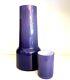 Mid Century Kastrup Raymor Purple Vase Large Avec Gobelet Assorti
