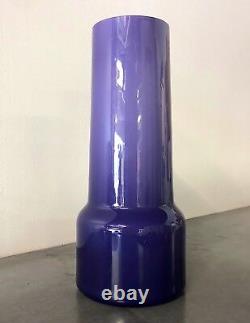 MID Century Kastrup Raymor Purple Vase Large Avec Gobelet Assorti