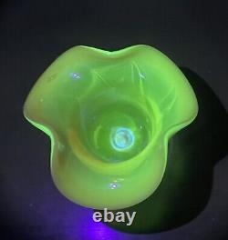 Opalescent & Rose Uranium Vase Posy / Cave Au Sel