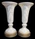 Paire De Lampes De Table En Verre Opalin Néoclassique Art Déco Antiques