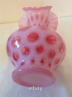 Pièce Opalescente Fenton Vintage Dot 11 Vase V3