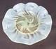 Plat à Bonbons En Verre Uranium/vaseline/opalescent Des Arts Et Métiers Antique, C1890