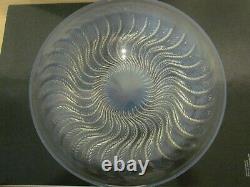R Lalique Opalescent 10 Pouces Actinia Crystal Bowl
