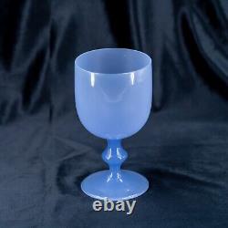 Rare verre opaline français AMÉTHYSTE violet bleu violet gobelet vintage