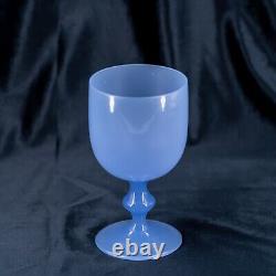 Rare verre opaline français AMÉTHYSTE violet bleu violet gobelet vintage