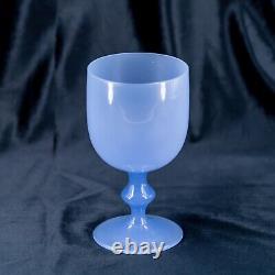 Rare verre opaline français AMÉTHYSTE violet bleu violet gobelet vintage