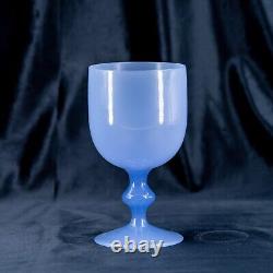 Rare verre opaline français AMÉTHYSTE violet bleu violet gobelet vintage