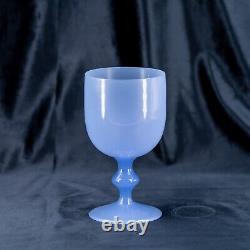 Rare verre opaline français AMÉTHYSTE violet bleu violet gobelet vintage