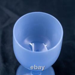 Rare verre opaline français AMÉTHYSTE violet bleu violet gobelet vintage