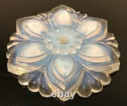 Sabino Verre Opalescent Antique Pendentif Plaque De Plafond De Lumière Forme De Fleur