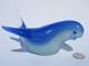 Seguso Vetri Darte Archimede Seguso Flavio Poli Verre D'art Oiseau Bleu Opalescent