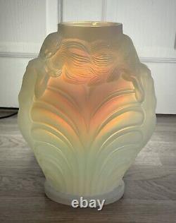 Vase Art Déco fantastique par Etling