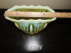 Vase D'éventail Opalescente Fenton Cactus Topaz