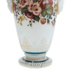 Vase En Verre Opaline Baccarat De Jean Francois Robert Circa 1850