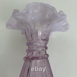 Vase Fenton Art Glass Rose Opalescent Blé 7