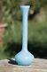 Vase à Fleurs Vintage En Opaline Bleue Italienne Des Années 70 De 20 Cm (7,8 Pouces) Empoli