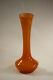 Vase à Tige En Opaline Orange Vintage Italie 20cm 7,8in 021