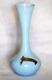 Vase D'opaline Bleue Vintage Italien Nason Murano 21cm 8.26in Avec étiquette Mcm