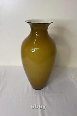 Vase en opaline de Carlo Nason Murano Hauteur 52 cm