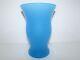 Vase En Verre D'art Opalin Bleu Cenedese De Murano De Style Vintage 1063