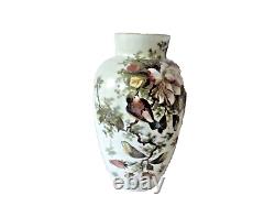 Vase en verre d'art opaque continental de grande taille de milieu du siècle dernier 30 cm