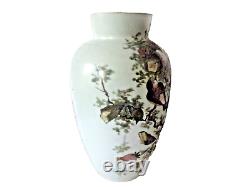 Vase en verre d'art opaque continental de grande taille de milieu du siècle dernier 30 cm