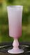 Vase En Verre De Tige De Bourgeon Opaline Rose Italienne Vintage 15,5 Cm 6 Pouces Base Rose Murano