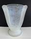 Vase En Verre Français Etling Wattle Opalescent Blanc Art Déco Antique France