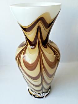 Vase en verre multicolore vintage de Carlo Moretti pour Opaline Florence Italie