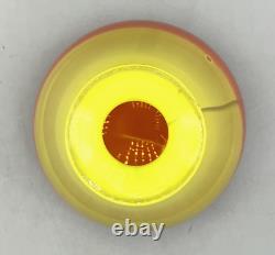Vase en verre opalin tchèque Loetz Orange & Jaune Tango Art Déco Verre d'Art Vintage