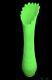 Vase En Verre Uranium, Verre Vaseline, Topaze Opalescent Fenton 17,5