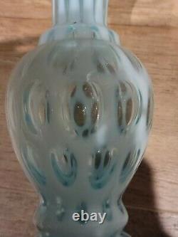 Vases De Verre Opalescent Bleu Fenton Pièce #194