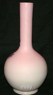 Verre D'art Vase, Verre D'opaline, Pêcheur, Bohème, 14,5 T, C1880